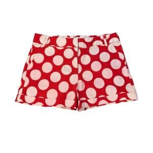 Ovi Y2K Red White Polka Dot Shorts Medium
